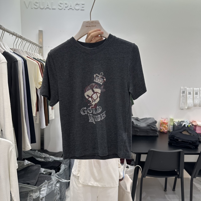 VISUAL SPACE東大門㊣代購女士新款休閑25秋冬推薦熱賣T恤VISUAL SPACET恤圖色2