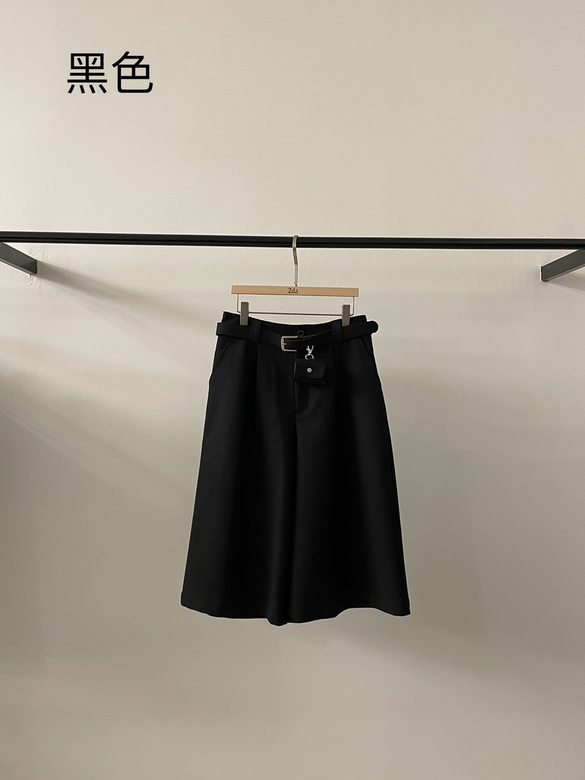 2DA/DARIMI-P東大門㊣代購女士新品25秋冬推薦短褲不含腰帶2DA/DARIMI-P短褲圖色2