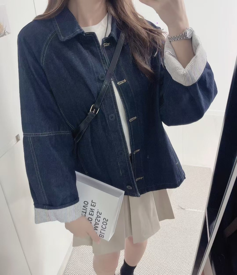 LULULALLA東大門㊣實拍女裝新品休閑職業真品推薦25秋冬夾克LULULALLA夾克