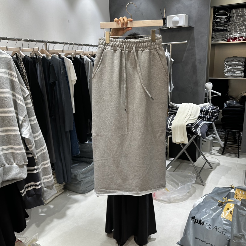 OPEN韓國直郵㊣女士新品休閑職業25秋冬人氣熱賣時尚真品長裙OPEN長裙