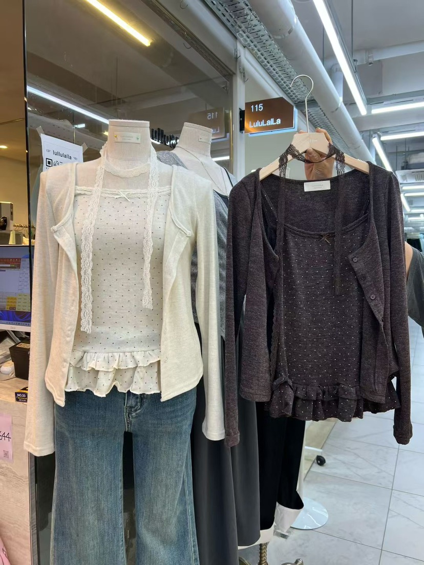 LULULALLA東大門㊣直郵女裝新品休閑25秋冬時尚熱賣真品套裝LULULALLA套裝