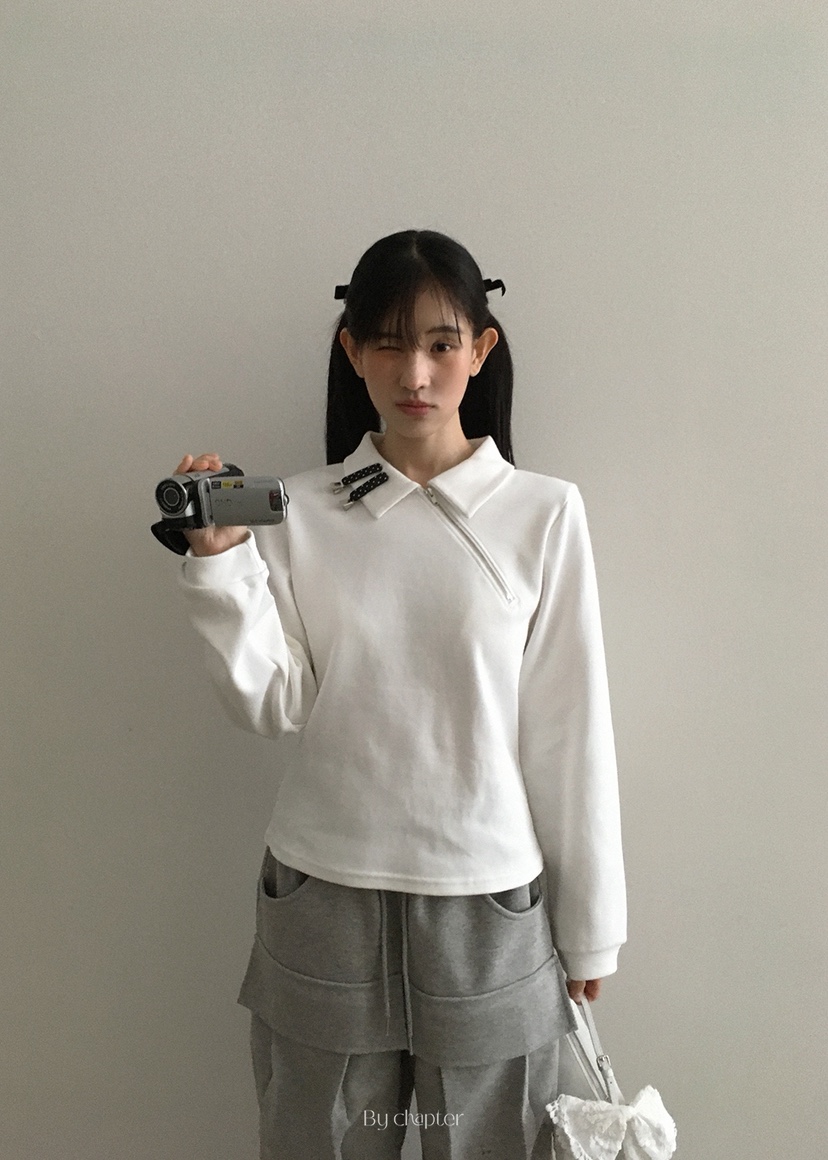 BY CHAPTER東大門㊣實拍女士新品25秋冬職業時尚推薦熱賣衛衣Chapter衛衣圖色4