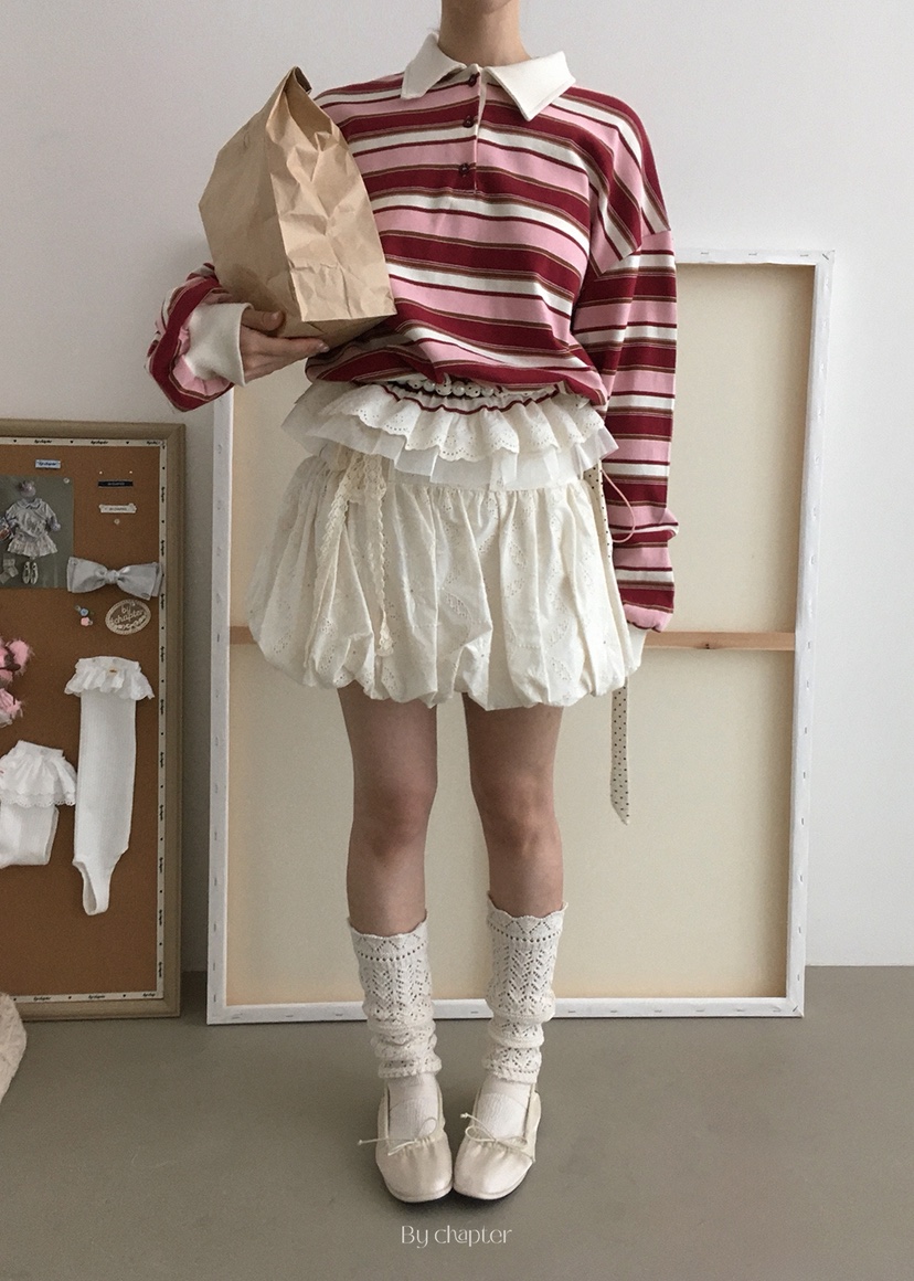 BY CHAPTER東大門㊣直郵女士新品時尚推薦熱賣裙褲含腰繩雙面Chapter裙褲