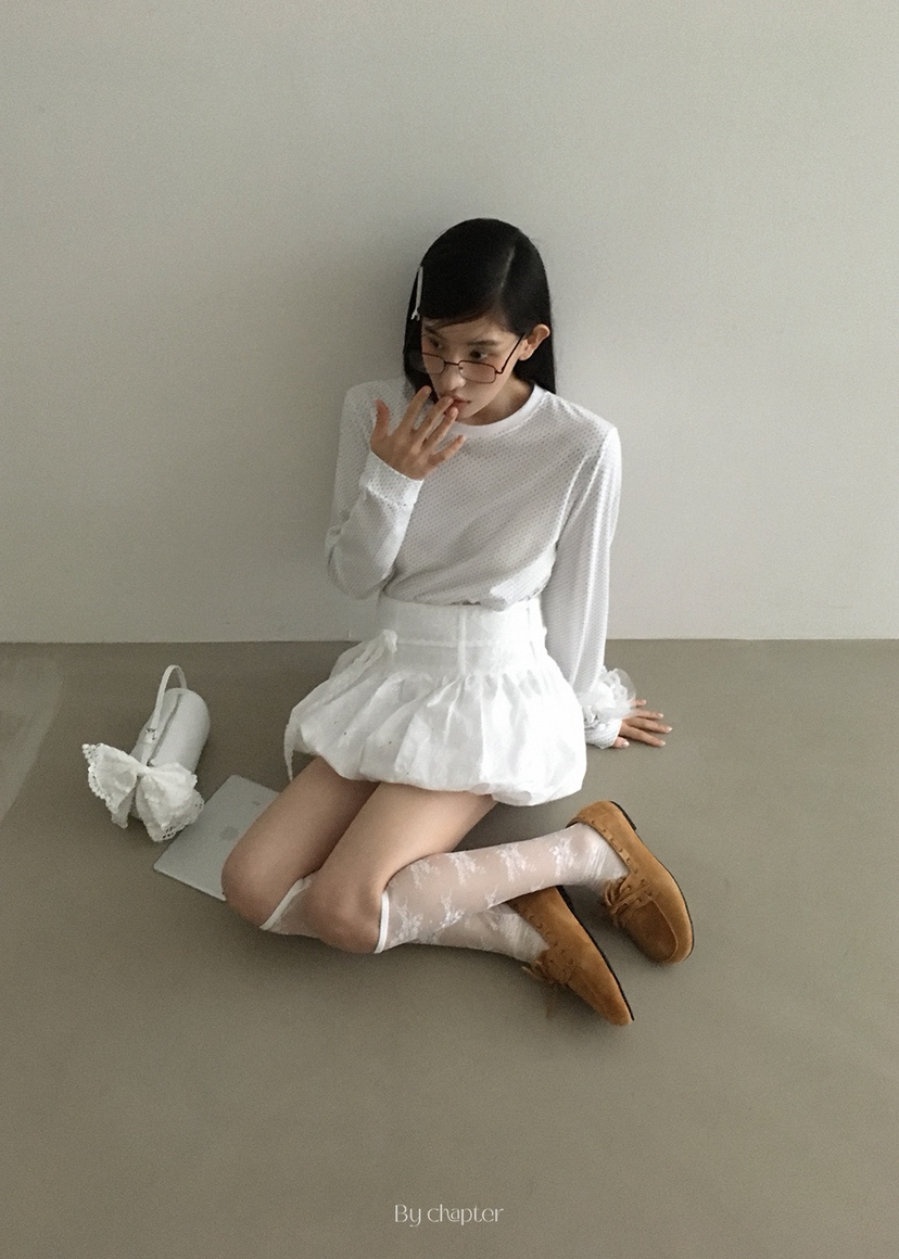 BY CHAPTER韓國代購㊣女裝新品25秋冬休閑職業時尚長袖T恤Chapter長袖T恤