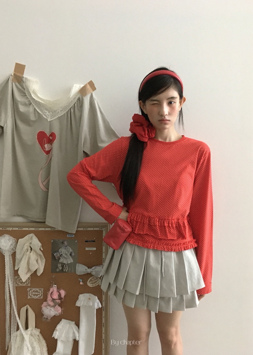 BY CHAPTER韓國代購㊣女裝新品25秋冬休閑職業時尚長袖T恤Chapter長袖T恤