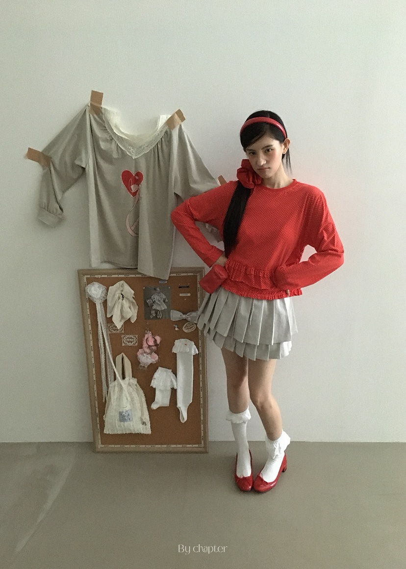 BY CHAPTER韓國代購㊣女裝新品25秋冬休閑職業時尚長袖T恤Chapter長袖T恤
