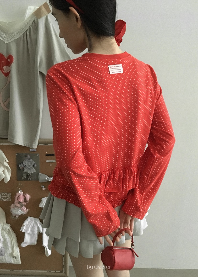 BY CHAPTER韓國代購㊣女裝新品25秋冬休閑職業時尚長袖T恤Chapter長袖T恤