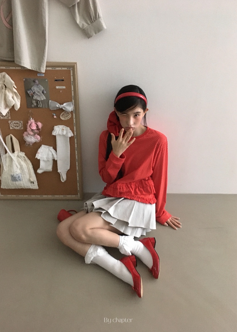 BY CHAPTER韓國代購㊣女裝新品25秋冬休閑職業時尚長袖T恤Chapter長袖T恤