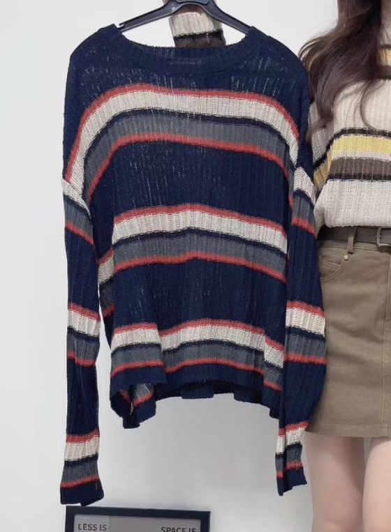 LULULALLA東大門㊣實拍女裝新品熱賣25秋冬人氣針織衫單排扣LULULALLA針織衫