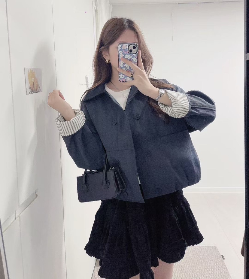 LULULALLA韓國代購㊣女裝新品休閑推薦時尚職業熱賣夾克紐扣LULULALLA夾克圖色2