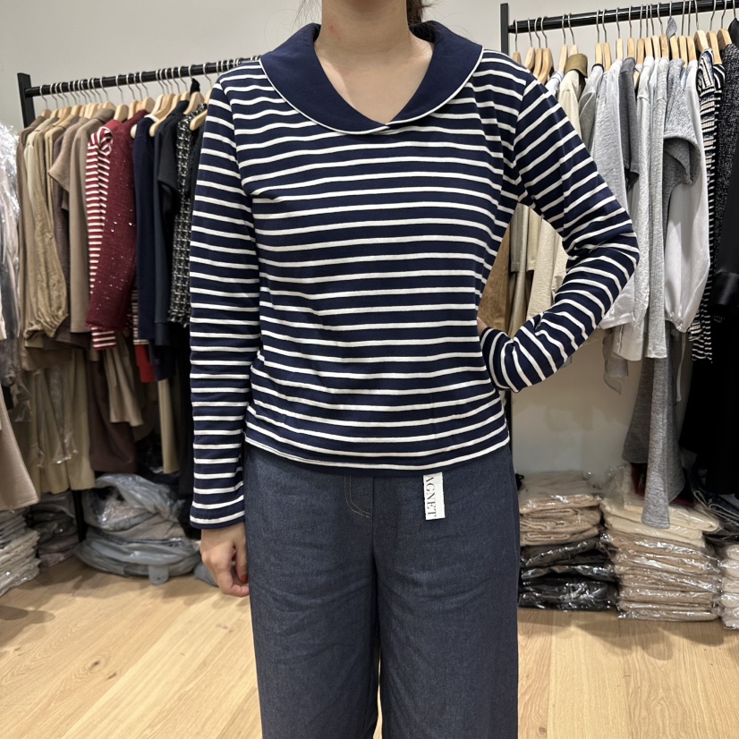 M.G.N東大門㊣直郵女裝新品真品時尚25秋冬休閑人氣長袖T恤MAGNET長袖T恤圖色2