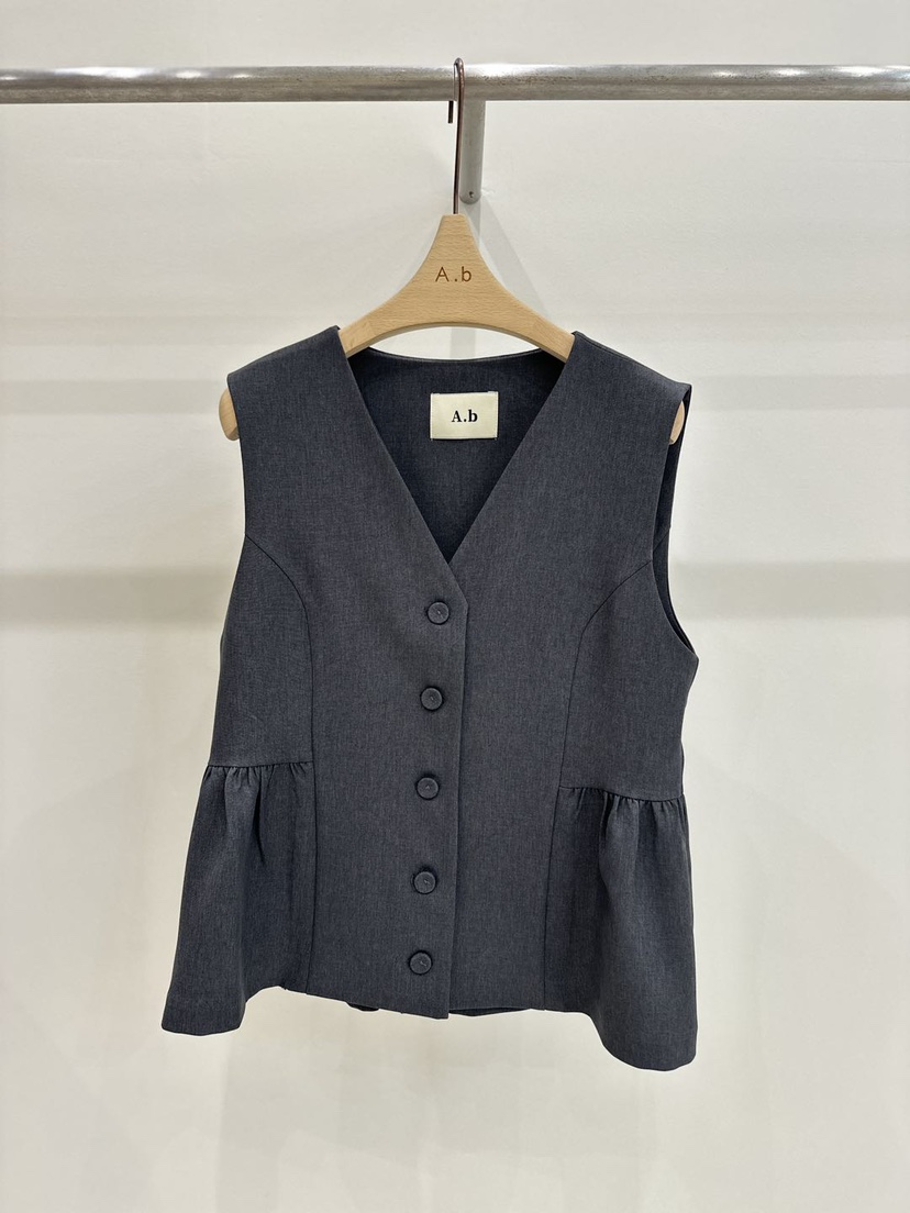 AUTUMN BEIGE-Q韓國直郵㊣女裝新品25秋冬休閑職業人氣馬甲A.b/AUTUMN BEIGE馬甲