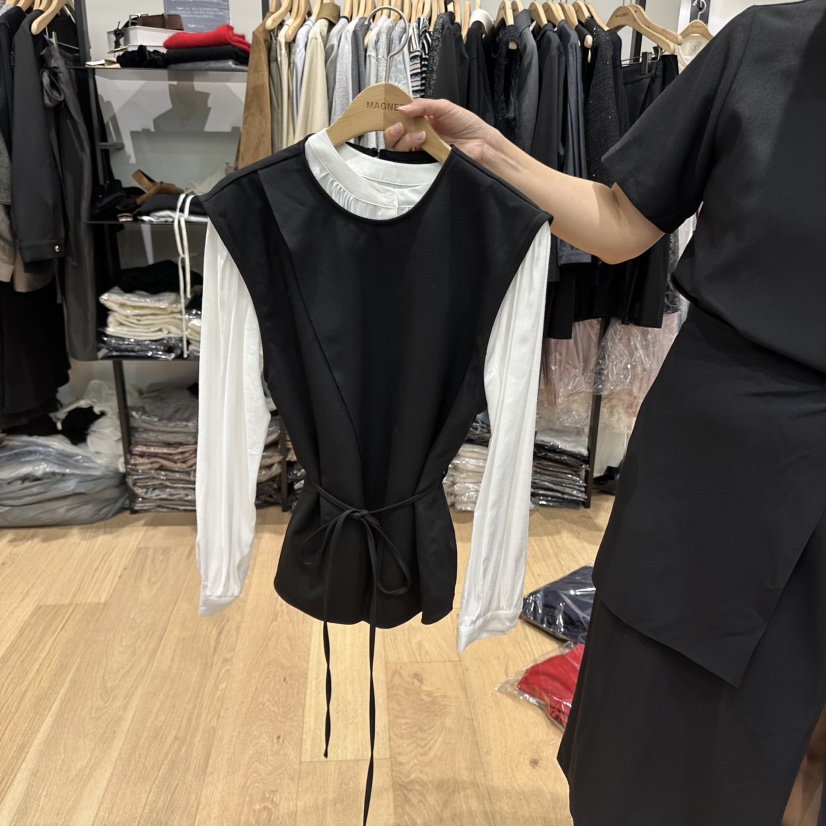 M.G.N東大門㊣實拍女士新品推薦真品25秋冬時尚馬甲不含內搭MAGNET馬甲圖色2