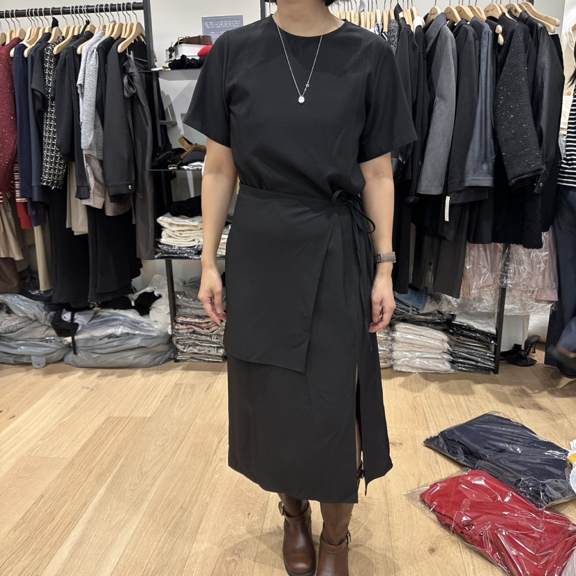 M.G.N東大門㊣直郵女裝新品職業真品時尚休閑連衣裙裹身裙MAGNET連衣裙圖色2