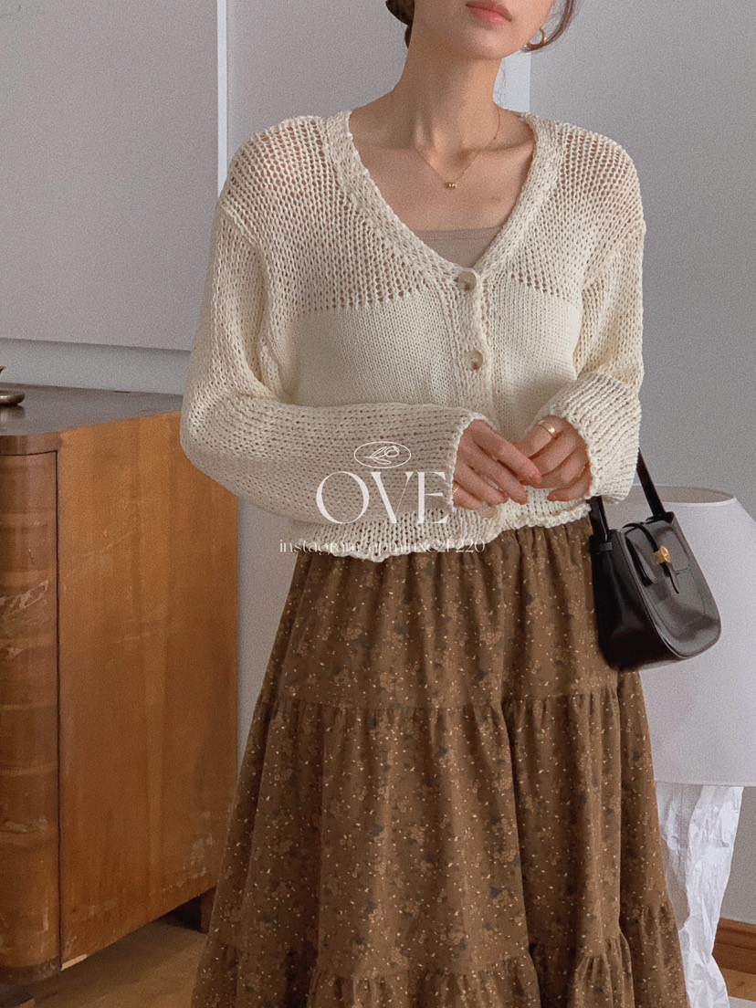 OVE韓國代購㊣女士新款時尚推薦休閑25秋冬人氣熱賣針織衫開衫OVE針織衫