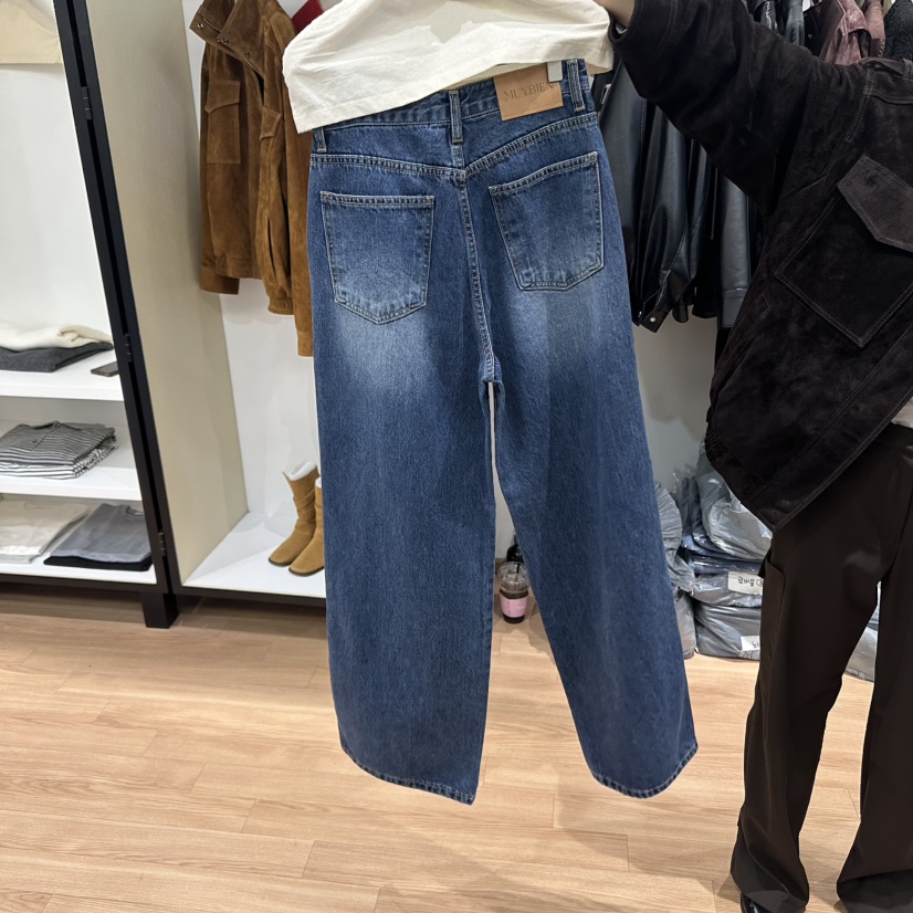MUYBIEN東大門㊣代購女士新品推薦時尚真品人氣休閑職業牛仔褲MUYBIEN牛仔褲