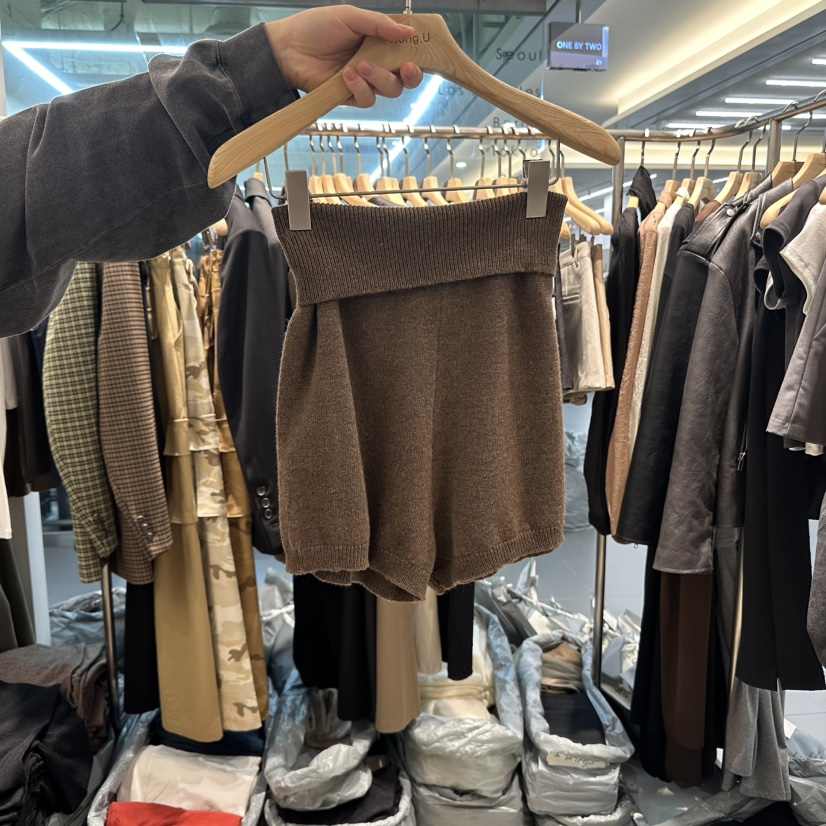 HONG.U東大門㊣實拍女裝新品人氣推薦25秋冬熱賣時尚真品短褲HONG.U短褲圖色2