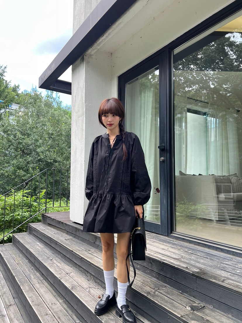 SOLAR東大門㊣代購女裝新品休閑推薦人氣職業真品25秋冬連衣裙SOLAR連衣裙