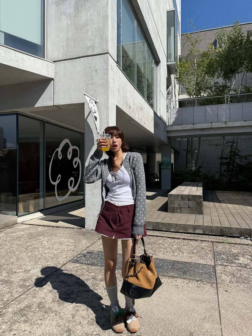 SOLAR東大門㊣實拍女裝新品休閑熱賣真品時尚25秋冬裙褲奶油色SOLAR裙褲