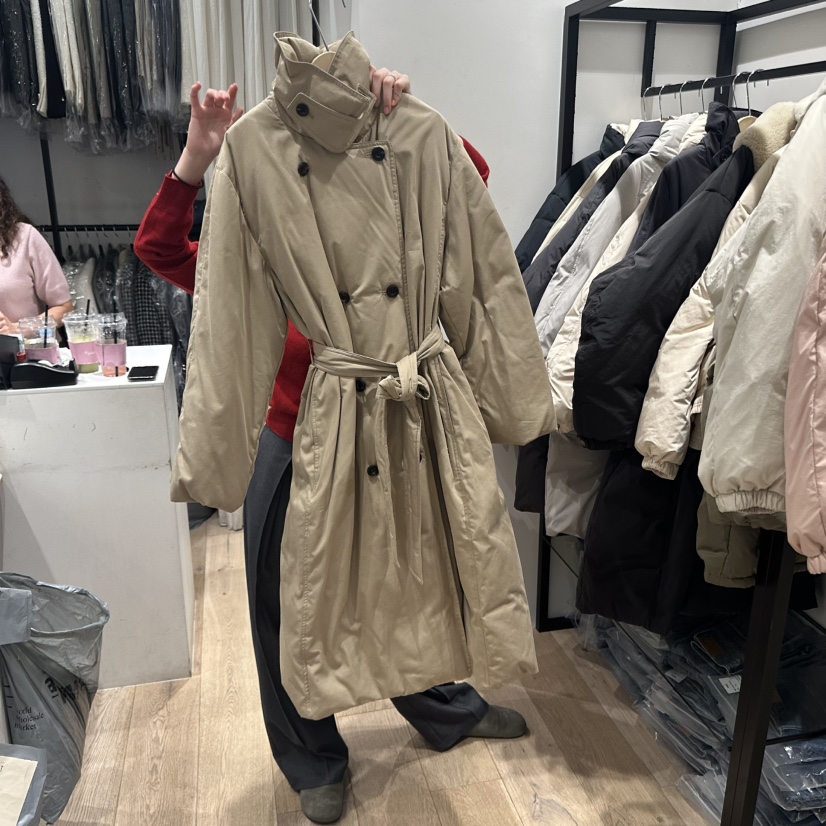 BRUNI/RICOTTA韓國直郵㊣女士新款25秋冬長款羽絨服含腰帶BRUNI/RICOTTA長款羽絨服