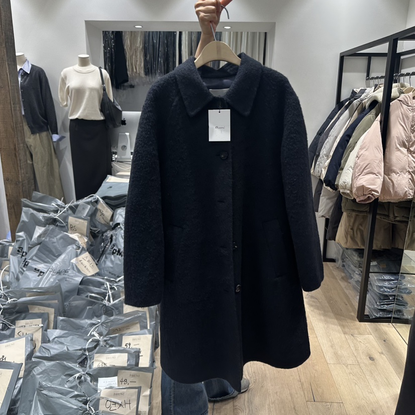 BRUNI/RICOTTA韓國直郵㊣女裝新品推薦職業時尚中長款大衣BRUNI/RICOTTA中長款大衣圖色2