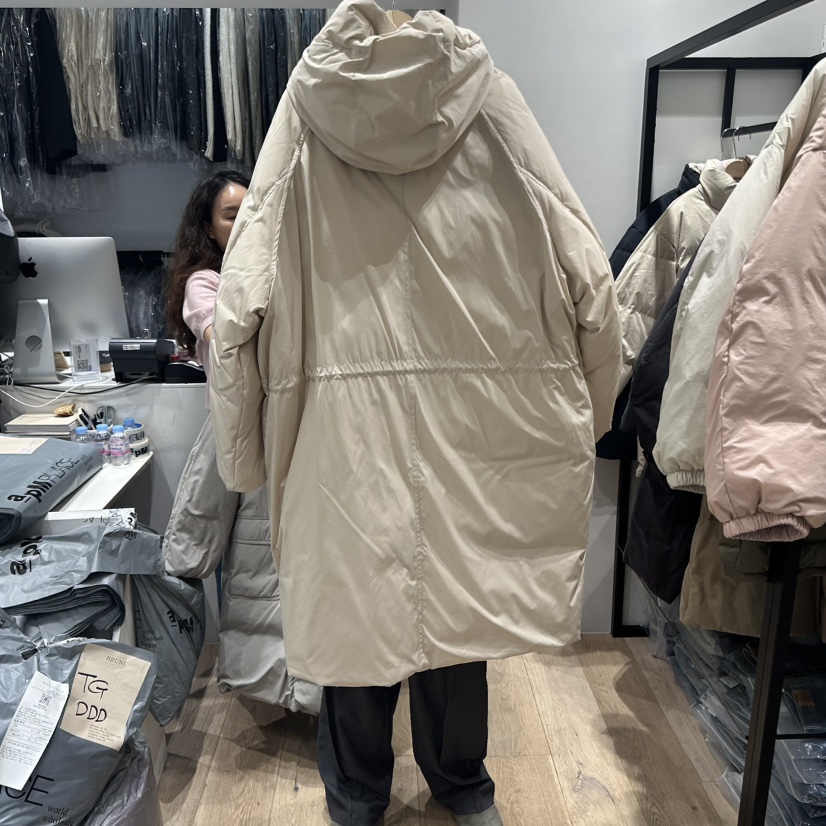BRUNI/RICOTTA韓國直郵㊣女士新品人氣休閑熱賣長款羽絨服BRUNI/RICOTTA長款羽絨服