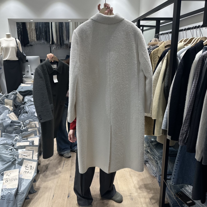 BRUNI/RICOTTA東大門㊣直郵女士新品人氣休閑時尚中長款大衣BRUNI/RICOTTA中長款大衣