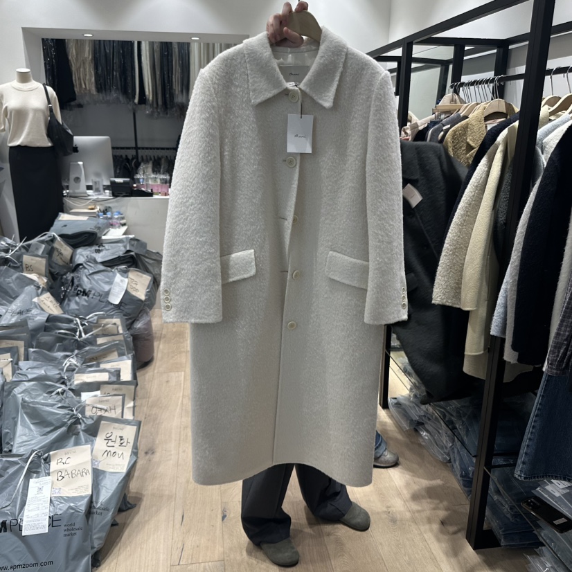 BRUNI/RICOTTA東大門㊣直郵女士新品人氣休閑時尚中長款大衣BRUNI/RICOTTA中長款大衣