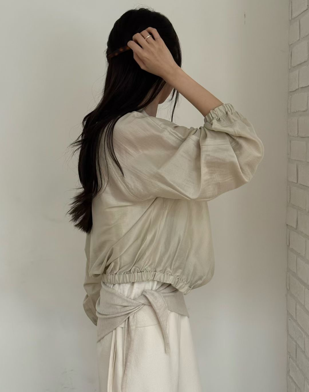 AMYGRACE東大門㊣代購女士新款職業休閑時尚25秋冬人氣夾克AMYGRACE夾克