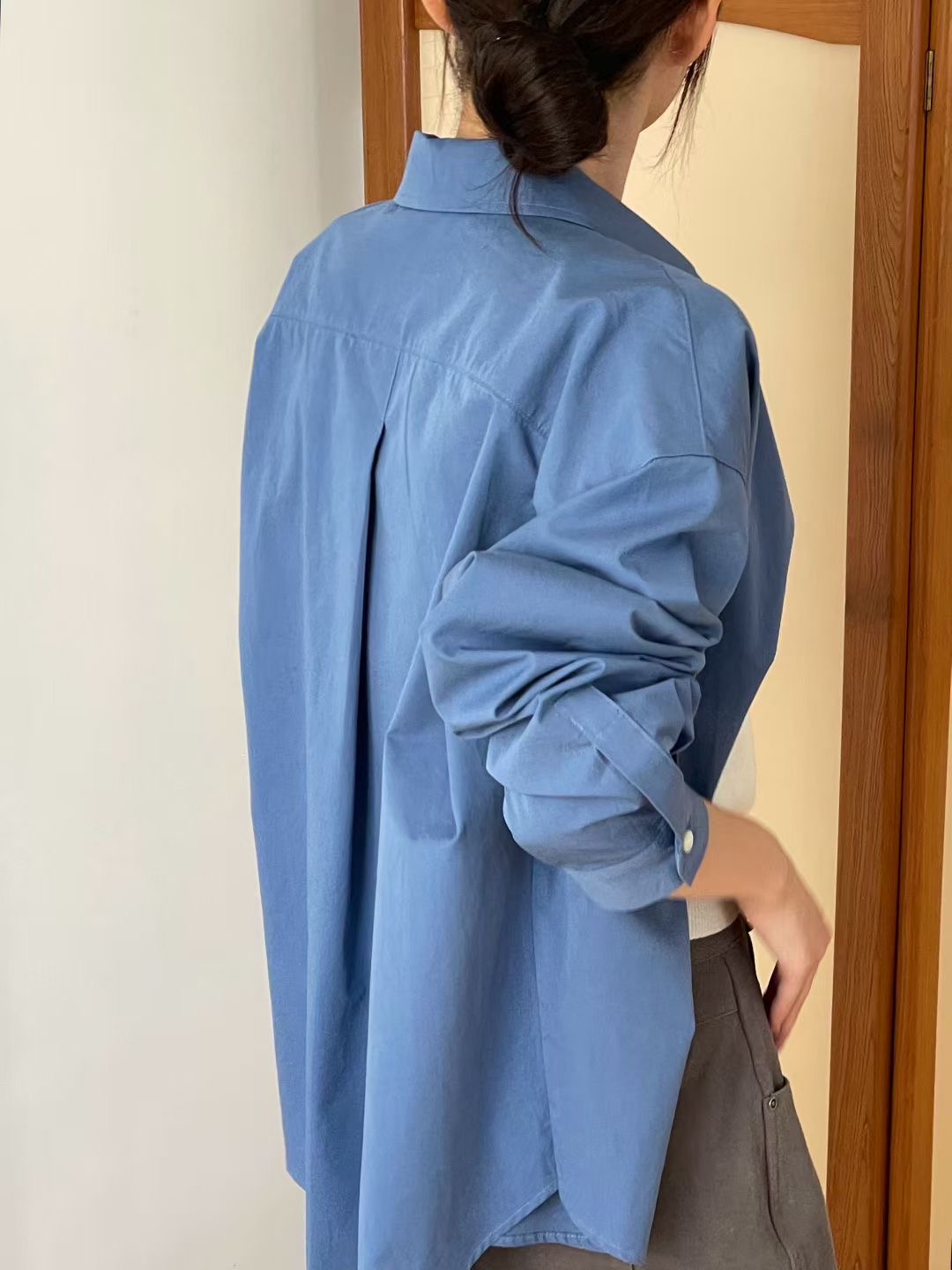 AMYGRACE東大門㊣代購女士新品25秋冬職業真品時尚襯衫蕾絲衫AMYGRACE襯衫/蕾絲衫
