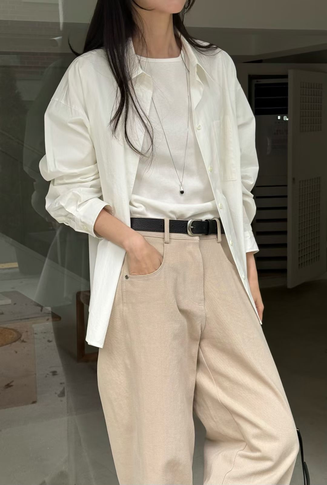 AMYGRACE東大門㊣代購女士新品25秋冬職業真品時尚襯衫蕾絲衫AMYGRACE襯衫/蕾絲衫圖色1