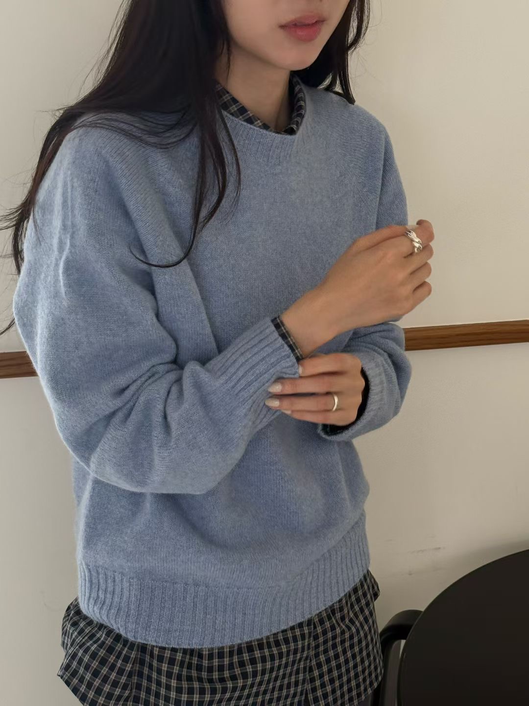 AMYGRACE東大門㊣實拍女士新款休閑時尚人氣職業熱賣針織衫AMYGRACE針織衫