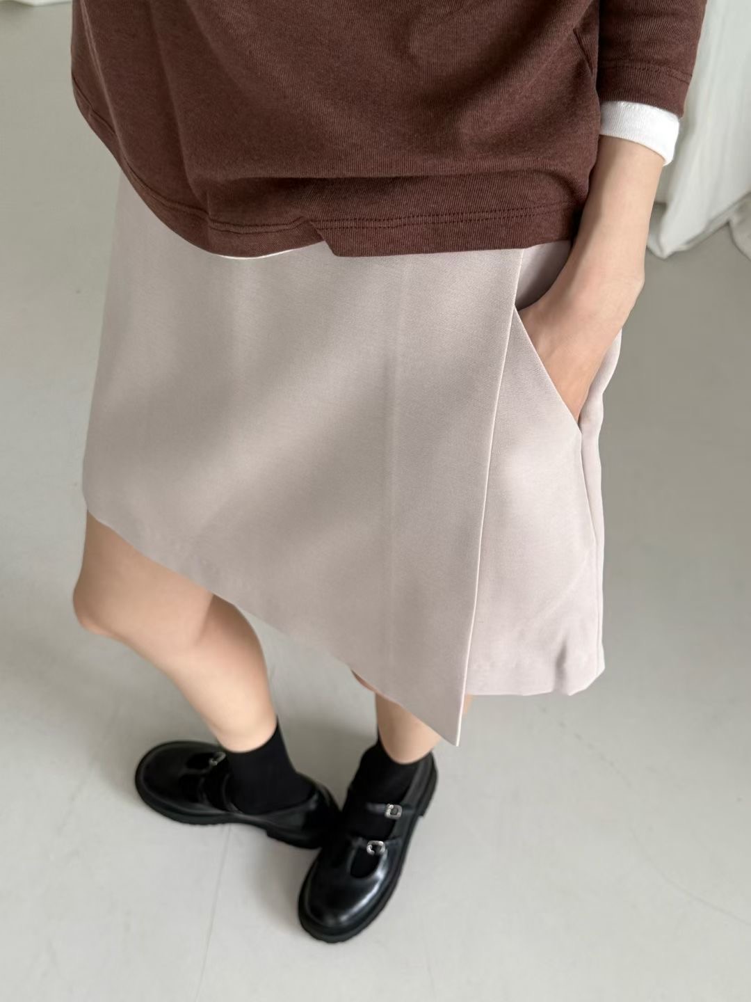 AMYGRACE韓國直郵㊣女裝新品時尚人氣職業推薦25秋冬休閑短裙AMYGRACE短裙