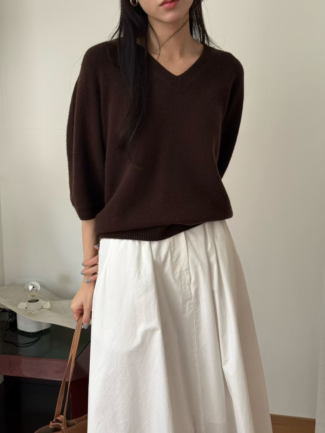 AMYGRACE韓國直郵㊣女士新品25秋冬時尚真品休閑人氣針織衫AMYGRACE針織衫圖色4