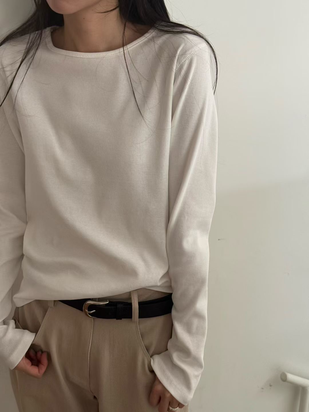 AMYGRACE韓國直郵㊣女裝新款休閑時尚25秋冬推薦真品長袖T恤AMYGRACE長袖T恤