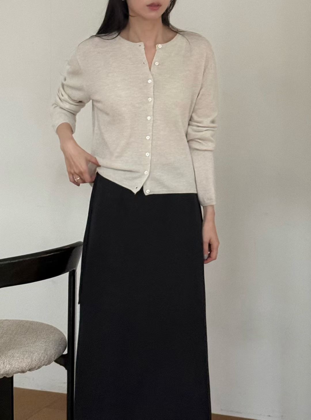 AMYGRACE東大門㊣直郵女士新款25秋冬熱賣真品推薦休閑針織衫AMYGRACE針織衫