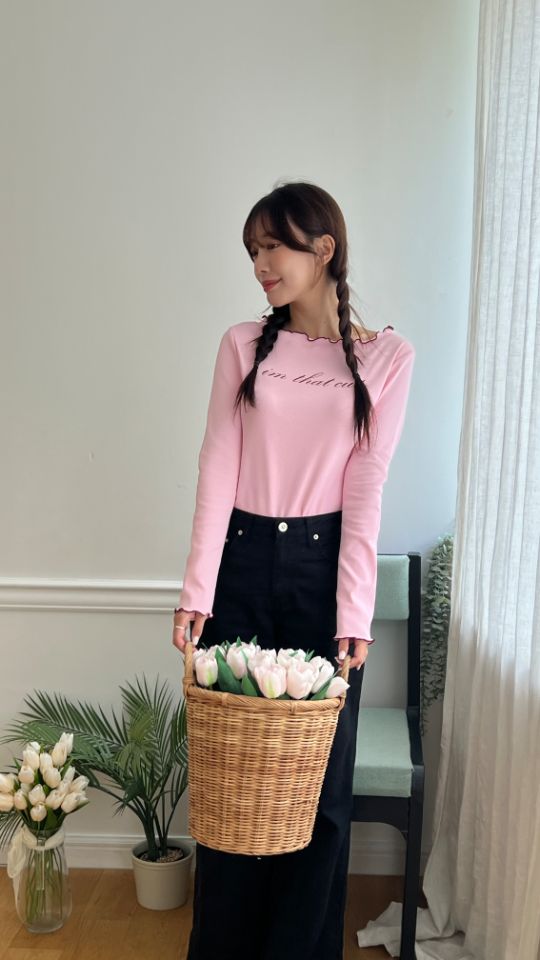 HEY/TO SEWING韓國代購㊣女裝新款人氣熱賣職業休閑長袖T恤BY HEY/TO SEWING長袖T恤