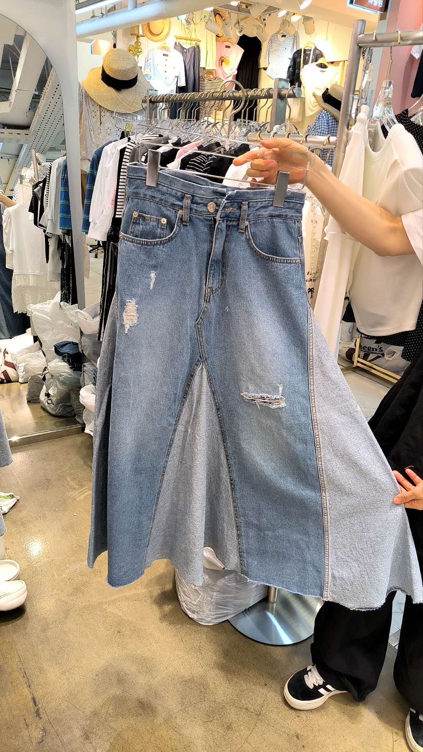BLUE BANANA韓國直郵㊣女士新款推薦人氣熱賣真品休閑長裙BLUE BANANA長裙圖色1