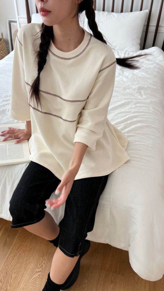HEY/TO SEWING韓國代購㊣女士新款真品熱賣人氣時尚推薦衛衣BY HEY/TO SEWING衛衣圖色2
