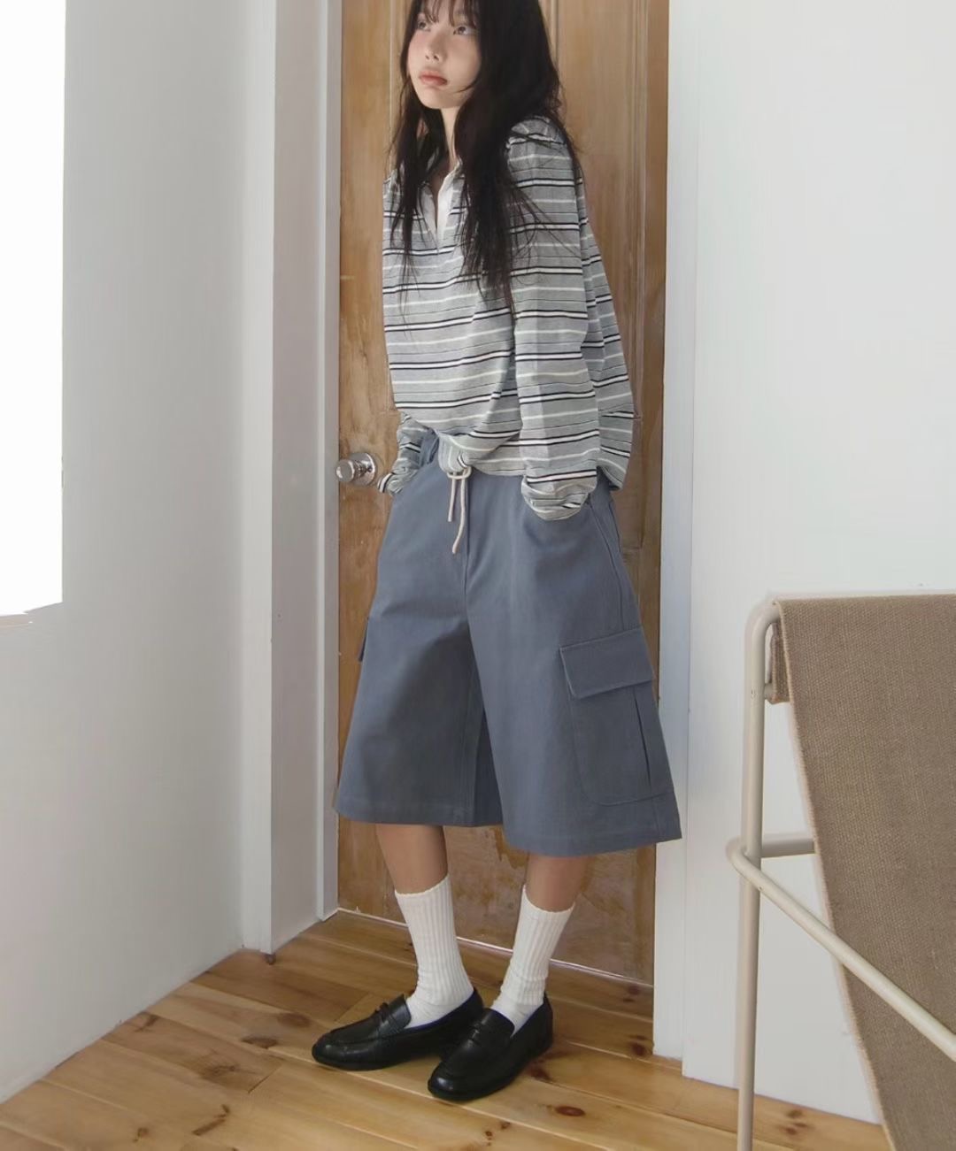 UNCOVER CUBE東大門㊣直郵女裝新款休閑熱賣25秋冬推薦休閑褲LALAGIRL休閑褲圖色2