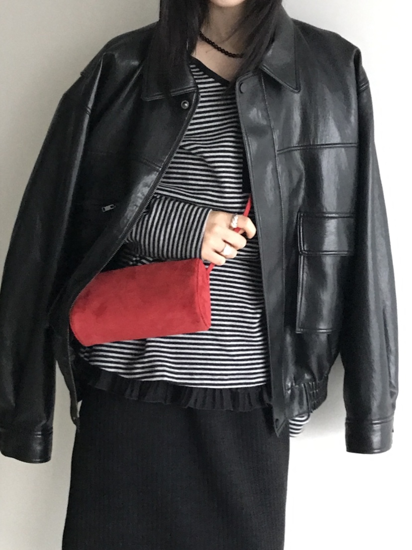 VAARA韓國代購㊣女裝新品25秋冬推薦手拿包腋下包絨面革羊皮VAARA手拿包/腋下包