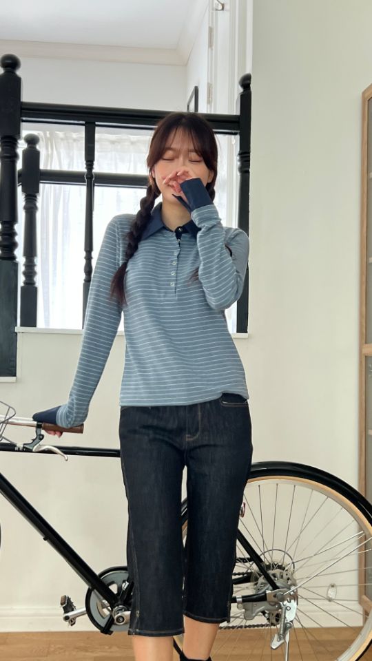 HEY/TO SEWING東大門㊣實拍女士新品真品熱賣職業長袖T恤BY HEY/TO SEWING長袖T恤