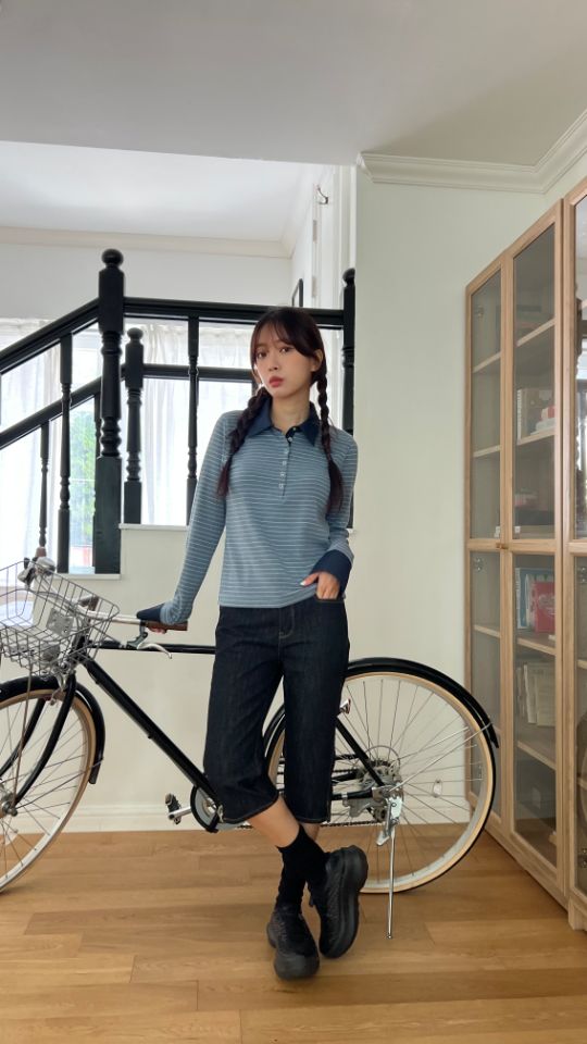 HEY/TO SEWING東大門㊣實拍女士新品真品熱賣職業長袖T恤BY HEY/TO SEWING長袖T恤