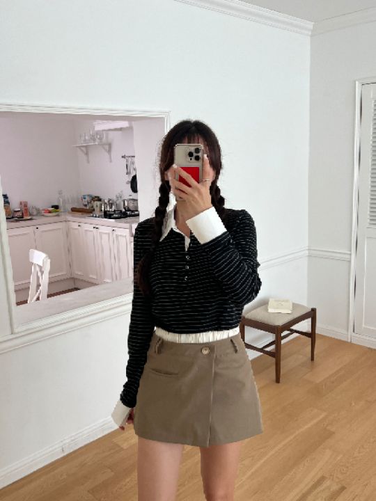 HEY/TO SEWING東大門㊣實拍女士新品真品熱賣職業長袖T恤BY HEY/TO SEWING長袖T恤