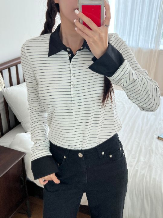 HEY/TO SEWING東大門㊣實拍女士新品真品熱賣職業長袖T恤BY HEY/TO SEWING長袖T恤