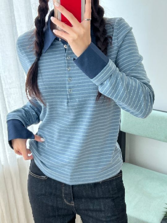 HEY/TO SEWING東大門㊣實拍女士新品真品熱賣職業長袖T恤BY HEY/TO SEWING長袖T恤圖色2