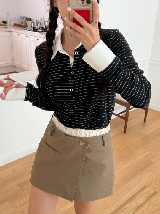 HEY/TO SEWING東大門㊣實拍女士新品真品熱賣職業長袖T恤BY HEY/TO SEWING長袖T恤圖色3