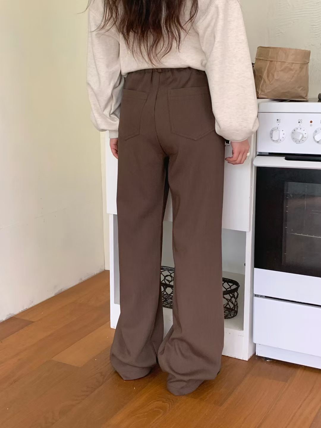 UNCOVER CUBE東大門㊣直郵女士新品人氣時尚休閑褲羊毛口袋LALAGIRL休閑褲