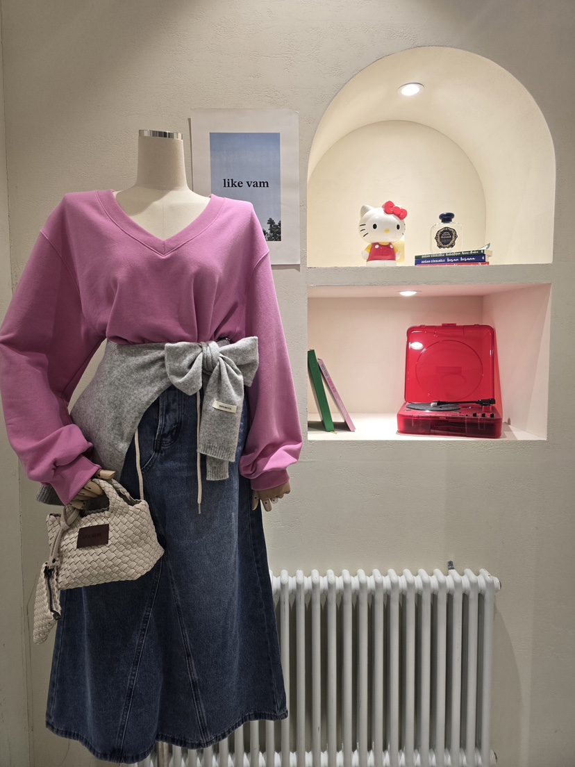 LIKEVAM東大門㊣代購女裝新款職業25秋冬人氣真品衛衣不含內搭LIKEVAM衛衣