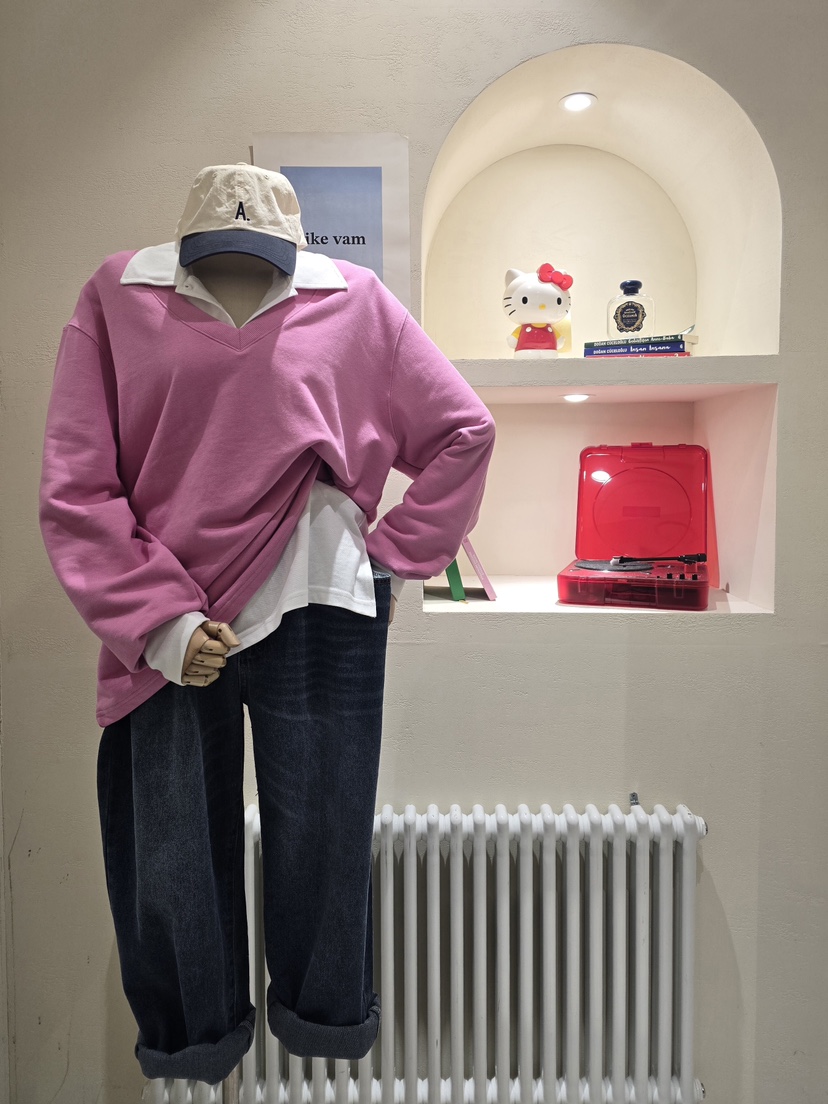 LIKEVAM東大門㊣代購女裝新款職業25秋冬人氣真品衛衣不含內搭LIKEVAM衛衣圖色1